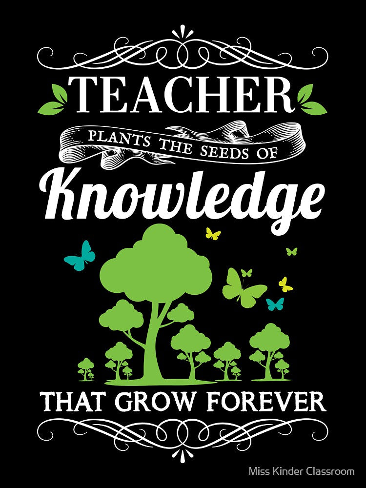 Teacher Plants the Seeds of Knowledge That Grow Forever by Miss Kinder Classroom