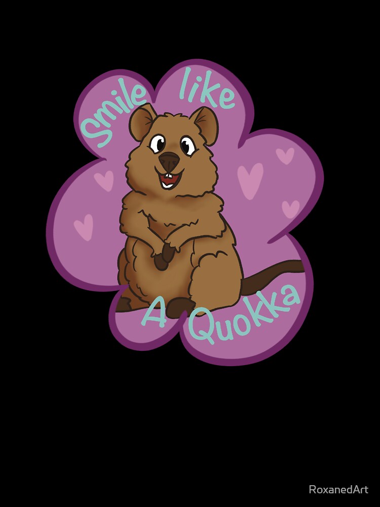 Smile like a quokka by RoxanedArt