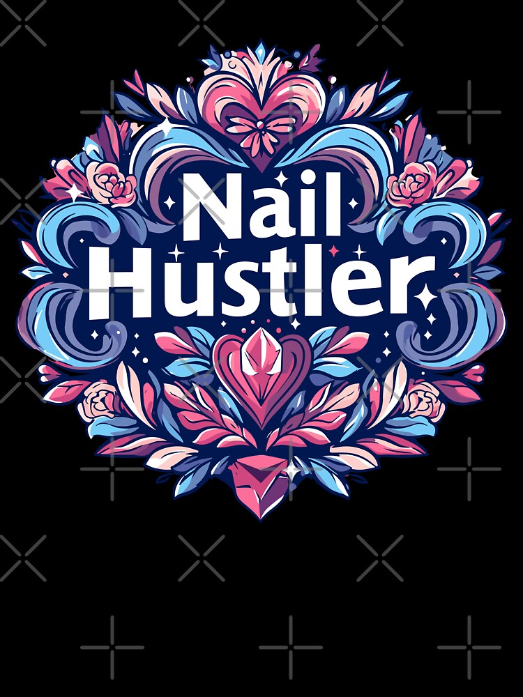 Floral Nail Hustler With Hearts by SweetClicks123