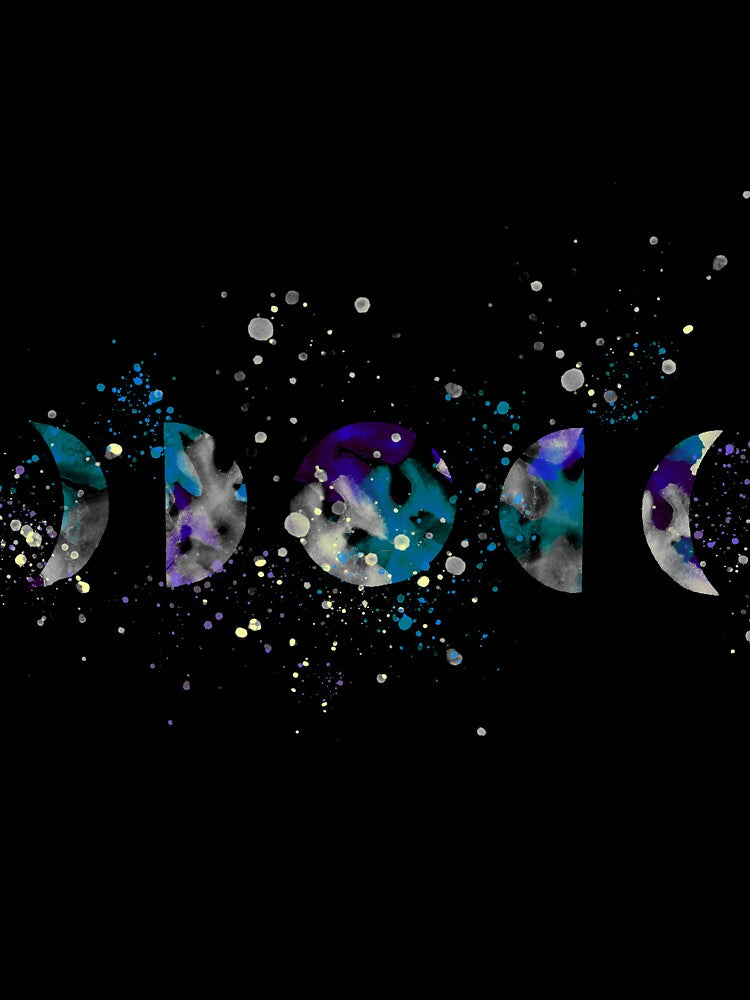 Watercolor Moon Phases by TripleMoonCrafts