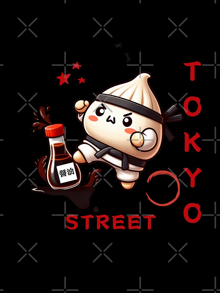 Dumpling Kawaii Street Warrior Kanji - Japanese Art Style minimalistic art by BeaverFriends