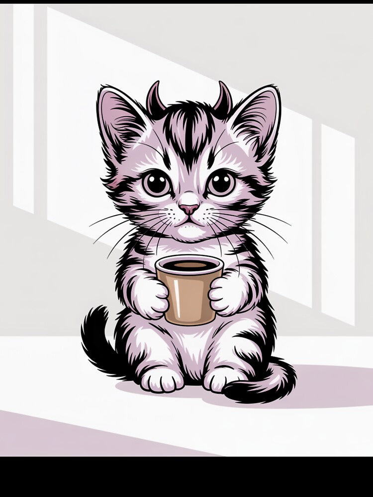 Caffeinated Cat by PixelRawr