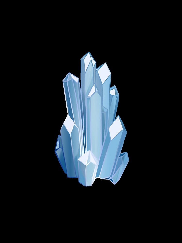 Magic Crystal Crystalline Blue Stone Crystals Blue Crystal Light Blue by Aissa Zans