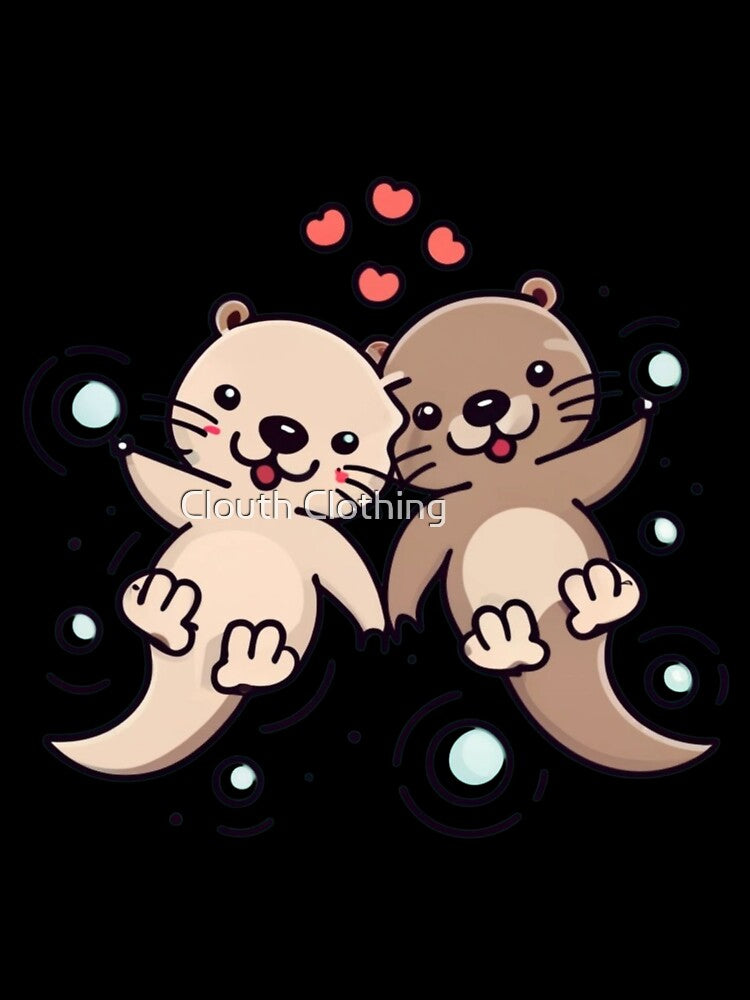 Significant Otters Otters Holding Hands by Clouth Clothing  ⭐⭐⭐⭐⭐