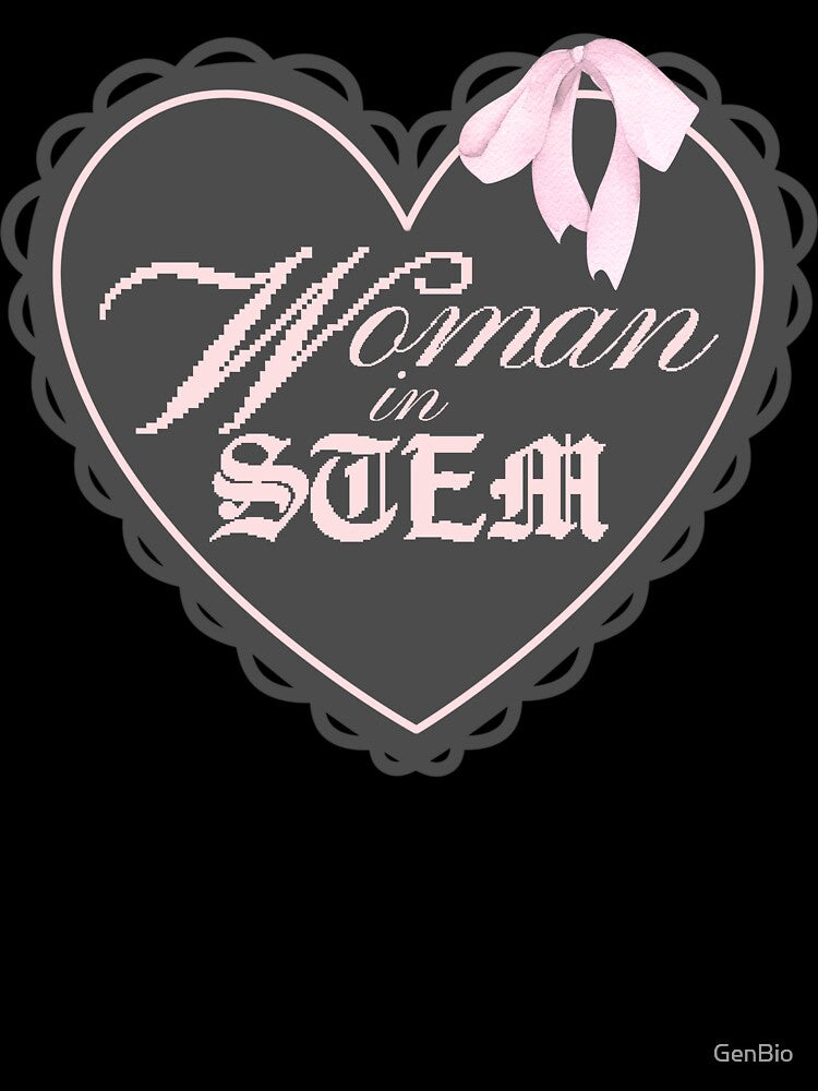 Woman in STEM Black Heart Coquette by GenBio
