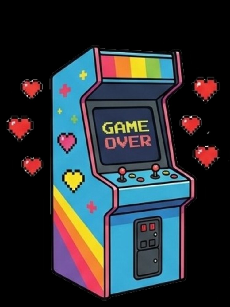 Retro Arcade Game Over – Pixel Art Gaming Machine by ChaosNest
