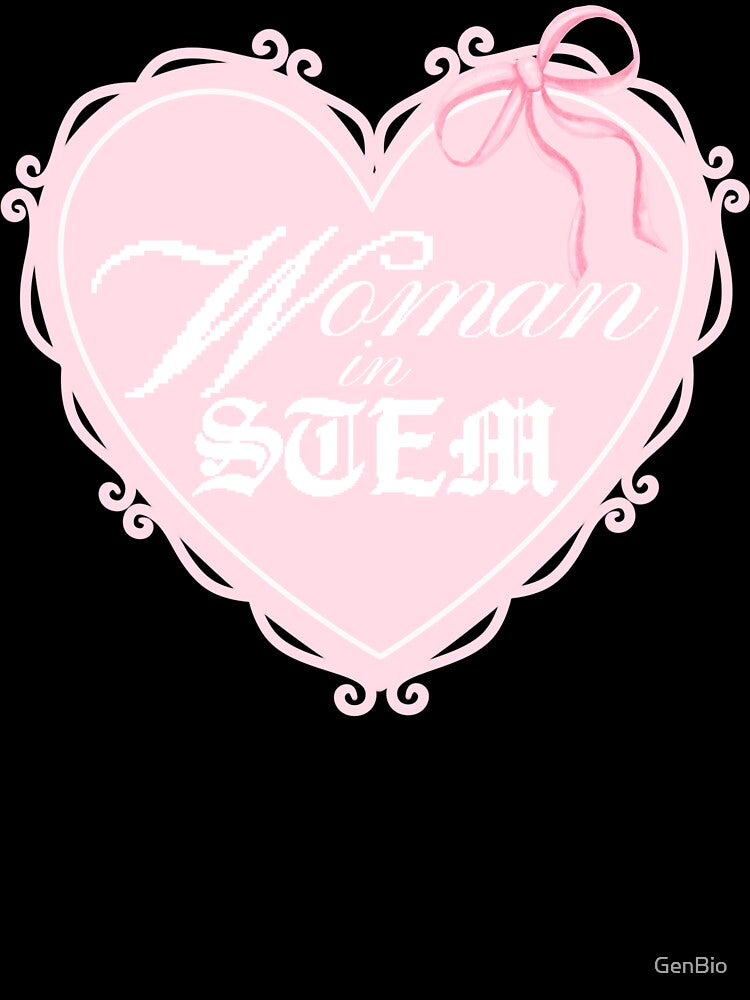Woman in STEM Pink Heart Coquette by GenBio