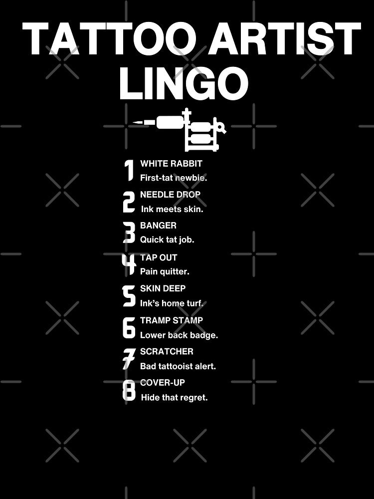TATTOO ARTIST LINGO by SSBPLLC