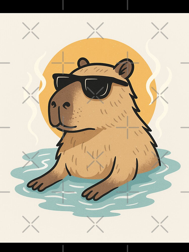 Chill Lord Capybara – Relaxed Sunglasses Hot Spring Vibes by ViralByDesign