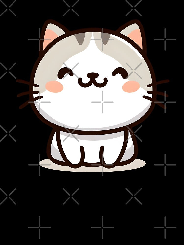 Cute cat sitting and smiling by ArisaHong
