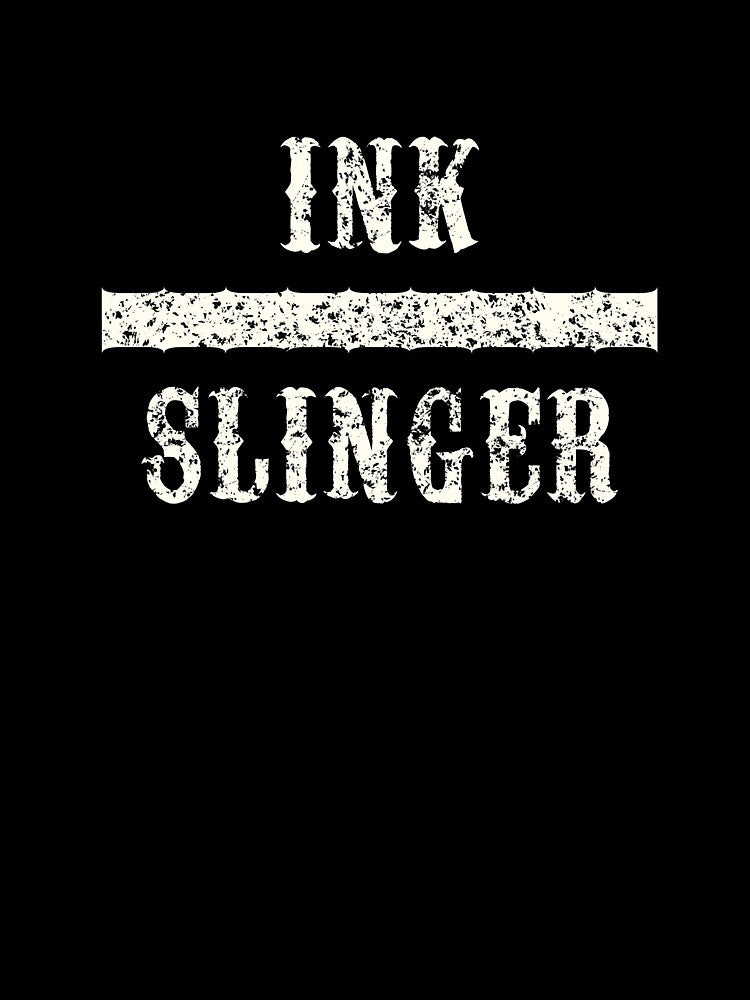 Ink Slinger Distressed Tattoo Artist by tronictees