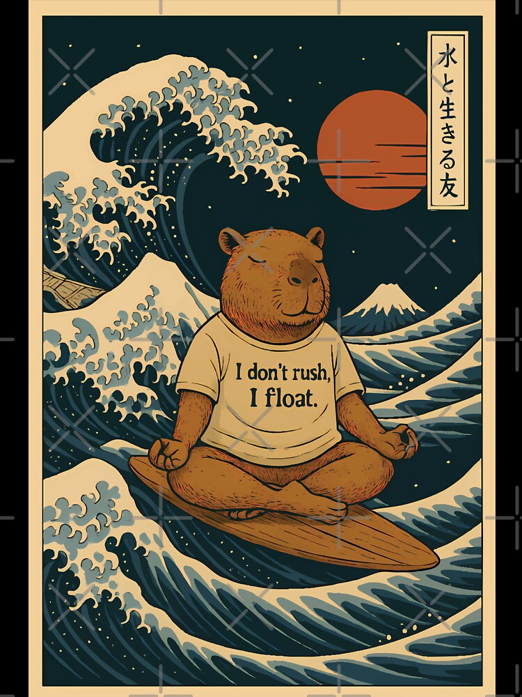 Capybara Zen Master - “I don't rush, I float.” by BambaKchula