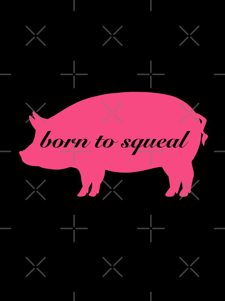 Born to squeal - pig outline by gaslight-n