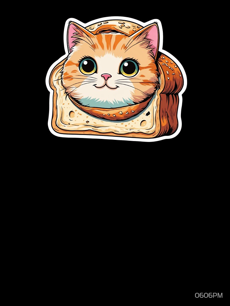Cat Face Stuck in Bread by 0606PM