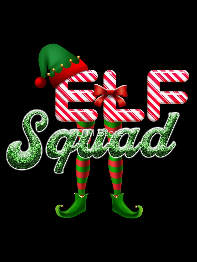 elf squad family christmas Mask pajamas shirt Elf X mas Funny Santa Claus Merry Christmas Santa Squad Elves Christmas Tree Family Christmas Elf Gifts by DiM Store