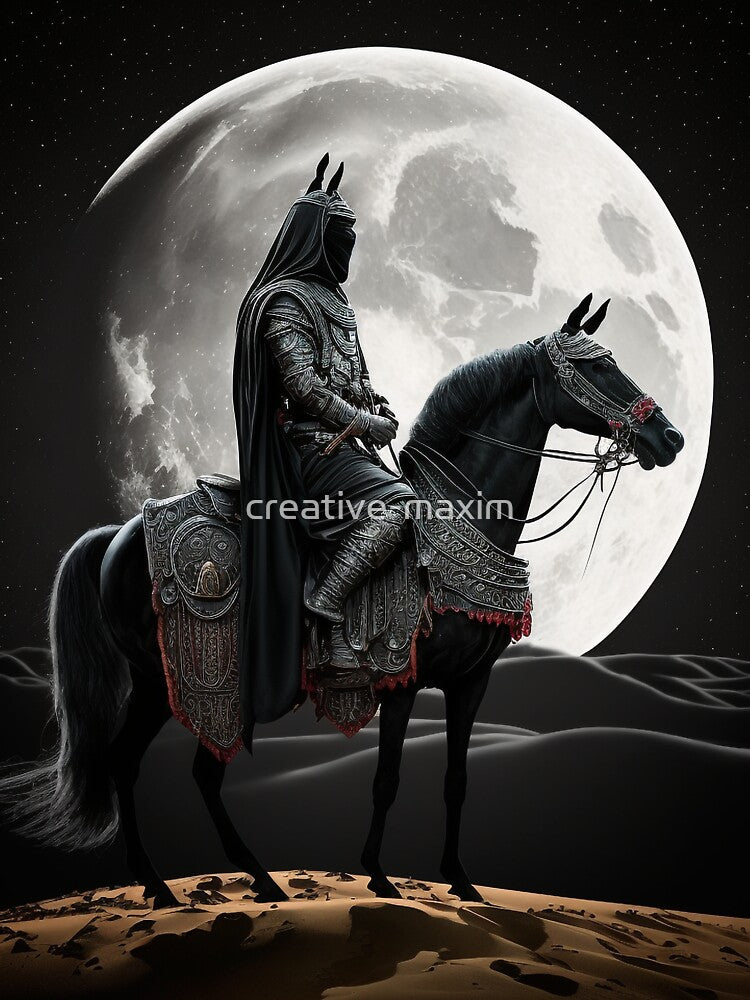 Moonlit Gallop Through the Dunes by creative-maxim