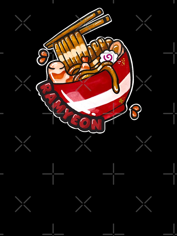 Cute Ramen Bowl Japanese Noodle Hand Drawn Kawaii Anime Food Art by lazypencil.art