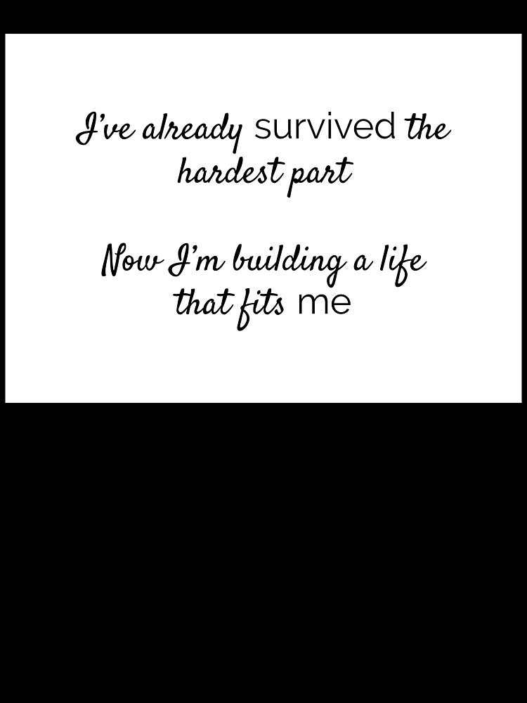 I’ve Already Survived – Motivational Quote for Healing & Growth by Pixelandfont