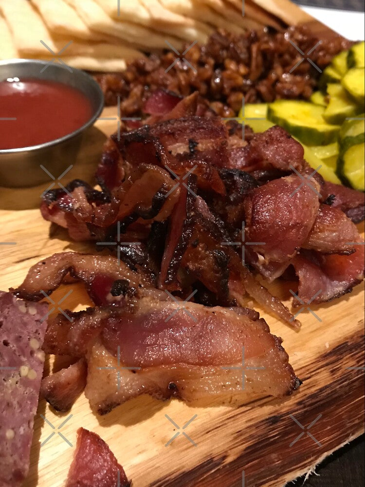 Bacon Lovers Board Cheese, Pickles & Candied Pecans by Happykale