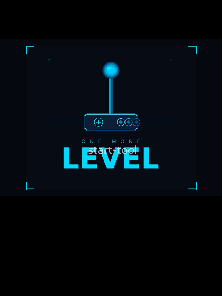 One More Level | Neon Retro Gaming Sticker by start-tool