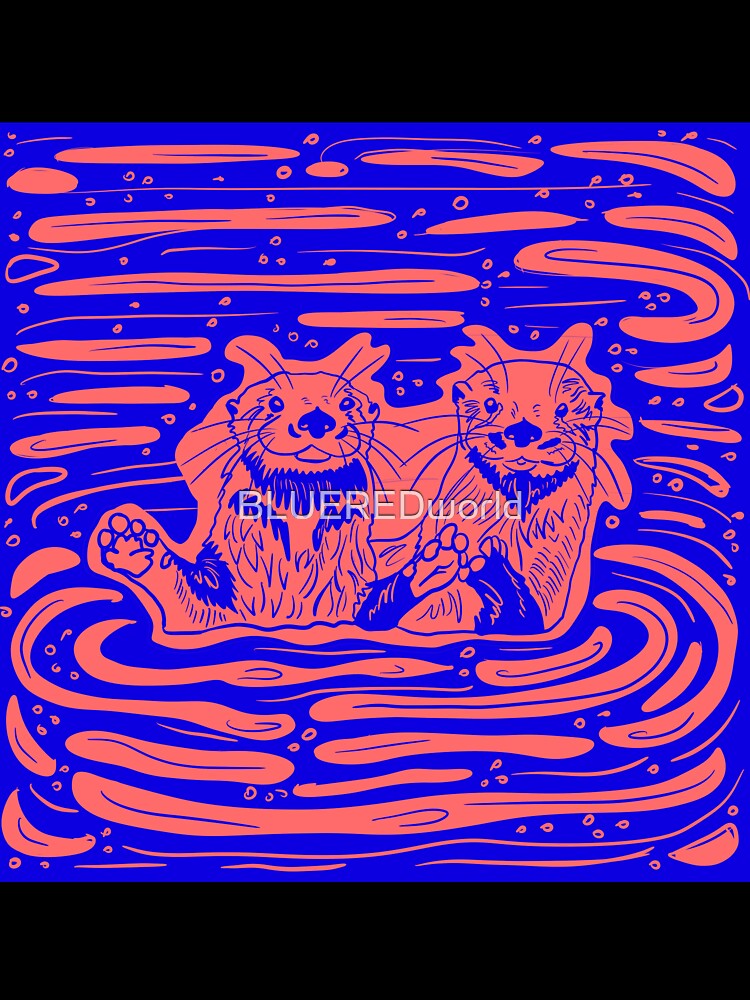 Sea Otters: Holding Hands in Harmony by BLUEREDworld