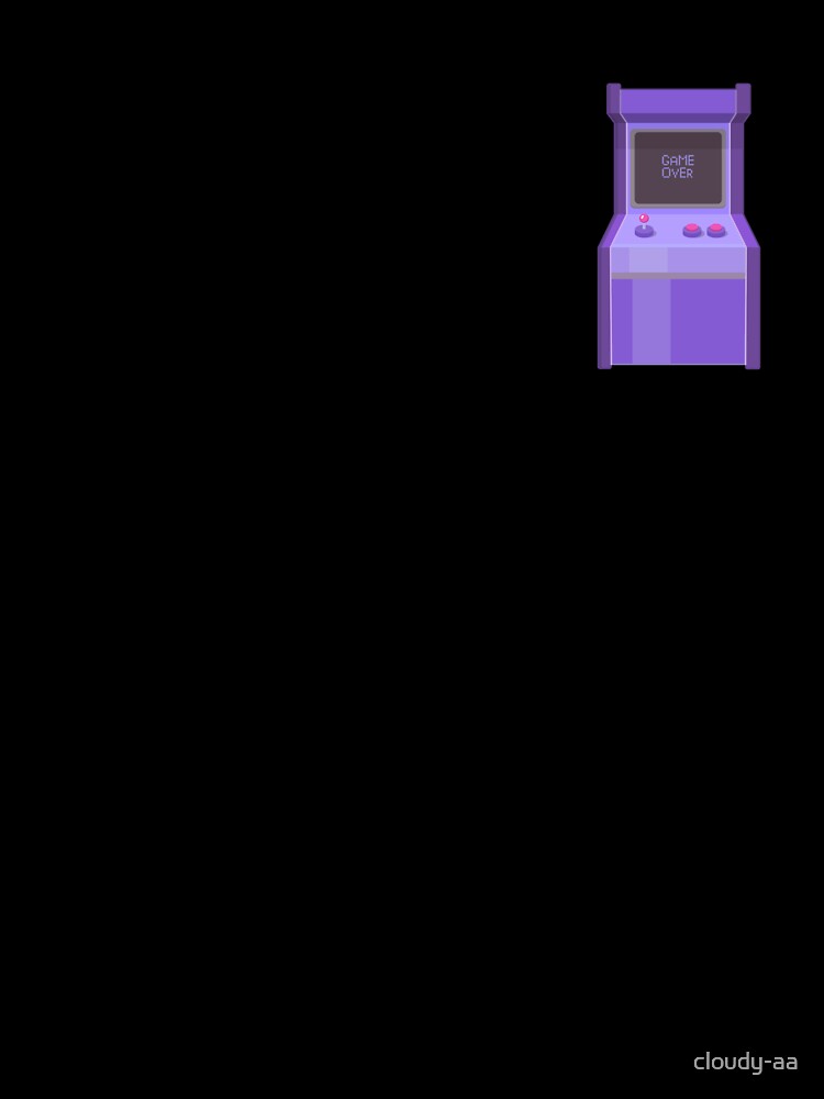 Game over arcade console purple by cloudy-aa