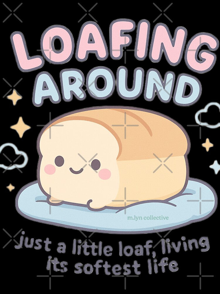 Loafing Around – Cute Bread Loaf Pastel Design by MLynCollective