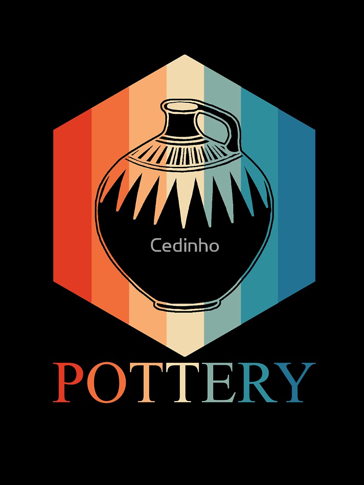 Retro Pottery | Potter Ceramic Artist Wheel Clay Glazed by Cedinho