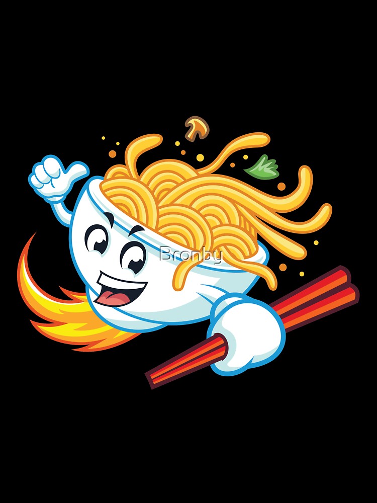 Hot Spicy Noodles Cute Asian Japanese Ramen by Bronby