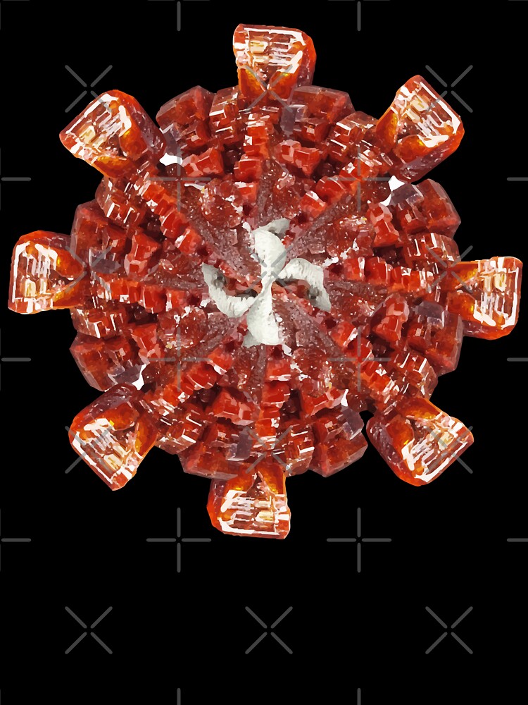 Vanadinite Crystal Geology Art by ArtDesignTp