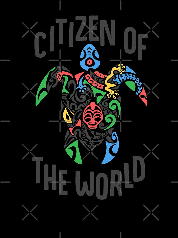 Citizen of the world turtle by darcy boutique