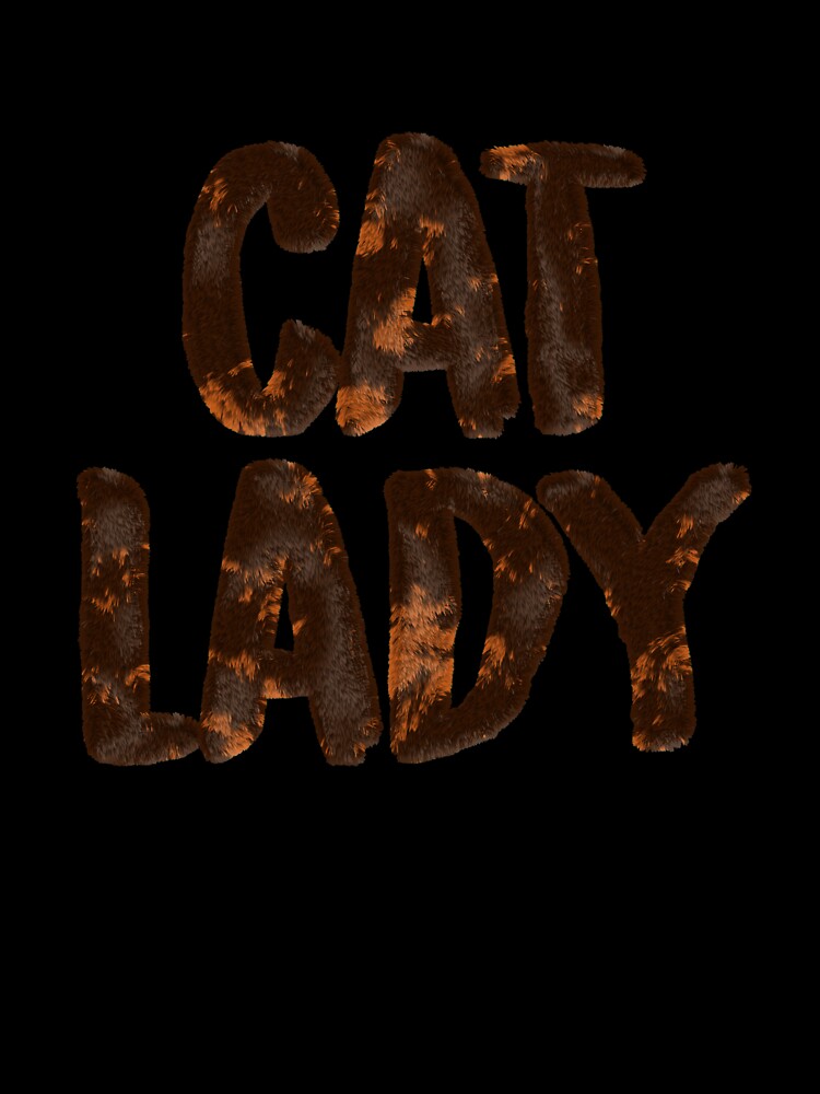 Furry Lettering Love My Cat Lady by LeGND