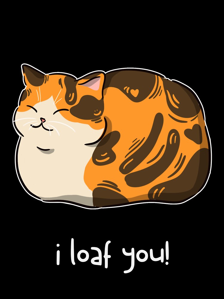Funny T shirt For Friends Funny Cat Loaf Shirt Gift For Friend Funny Pun Meme Gift For Chef T-Shirt by LaughingFits