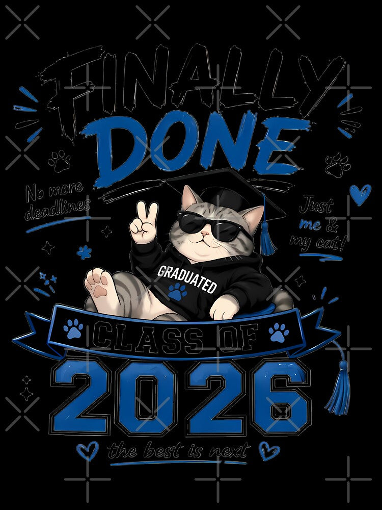 Boy Graduation, Finally Done Cat Lover by Stick-Artistry