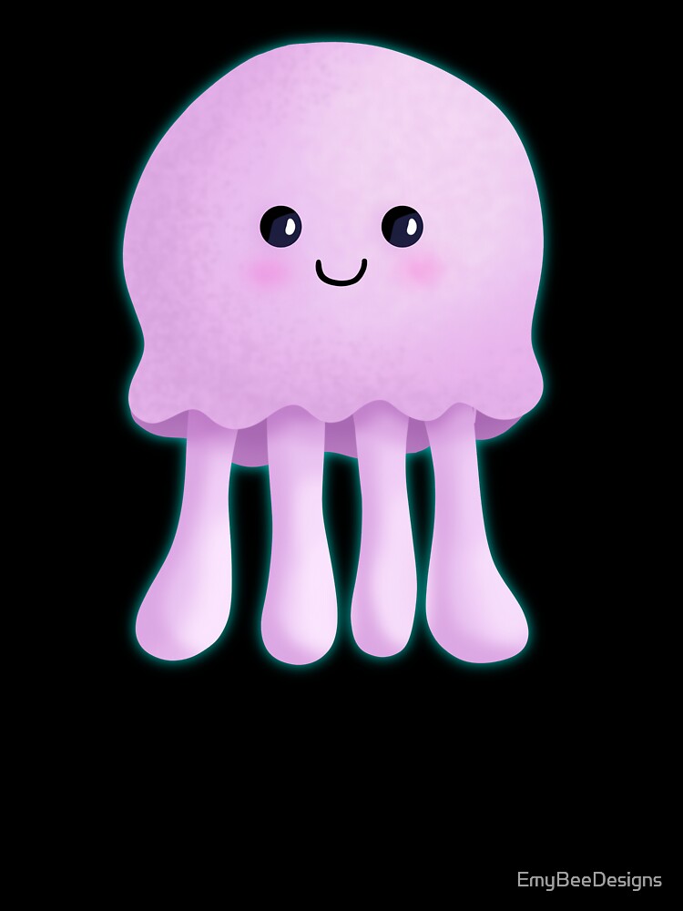 Cute Glowing Jellyfish by EmyBeeDesigns