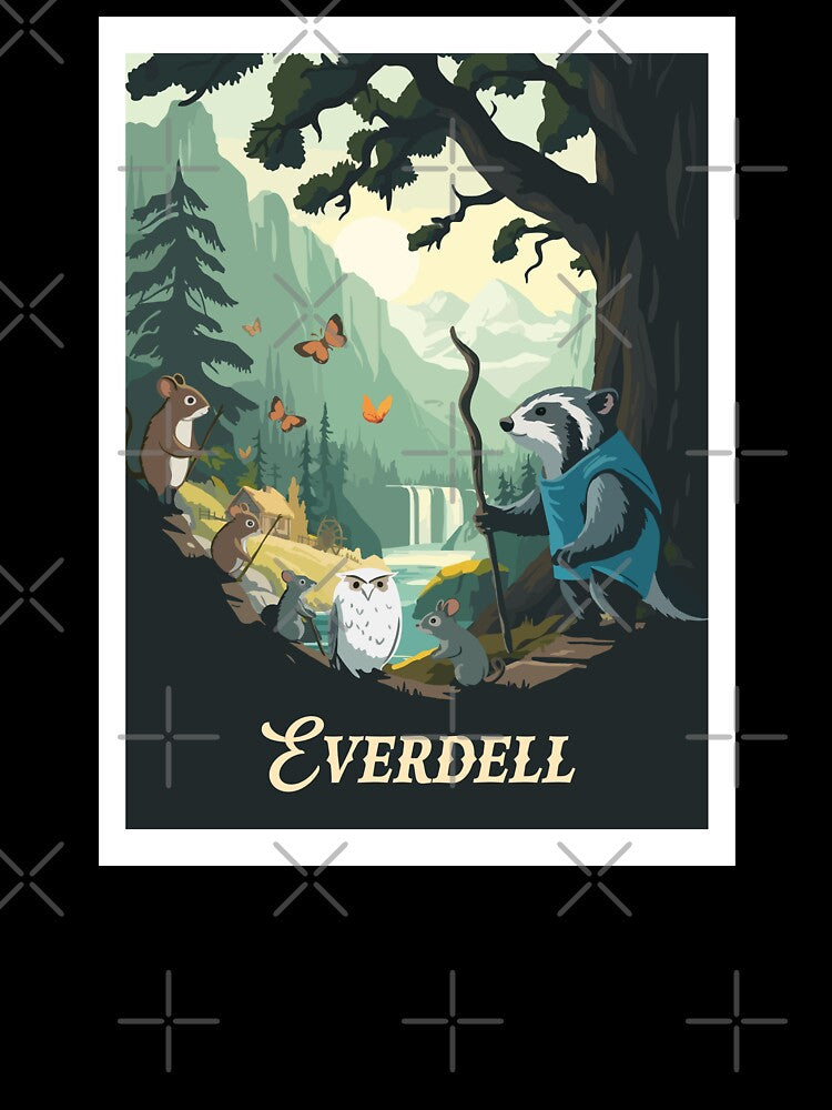 Everdell - Inspired Poster / Retro Board Game Poster / Wall Art Print / Fantasy, Board Game, RPG, DnD / Home Decor Gift Idea Poster by RoleplayRealm