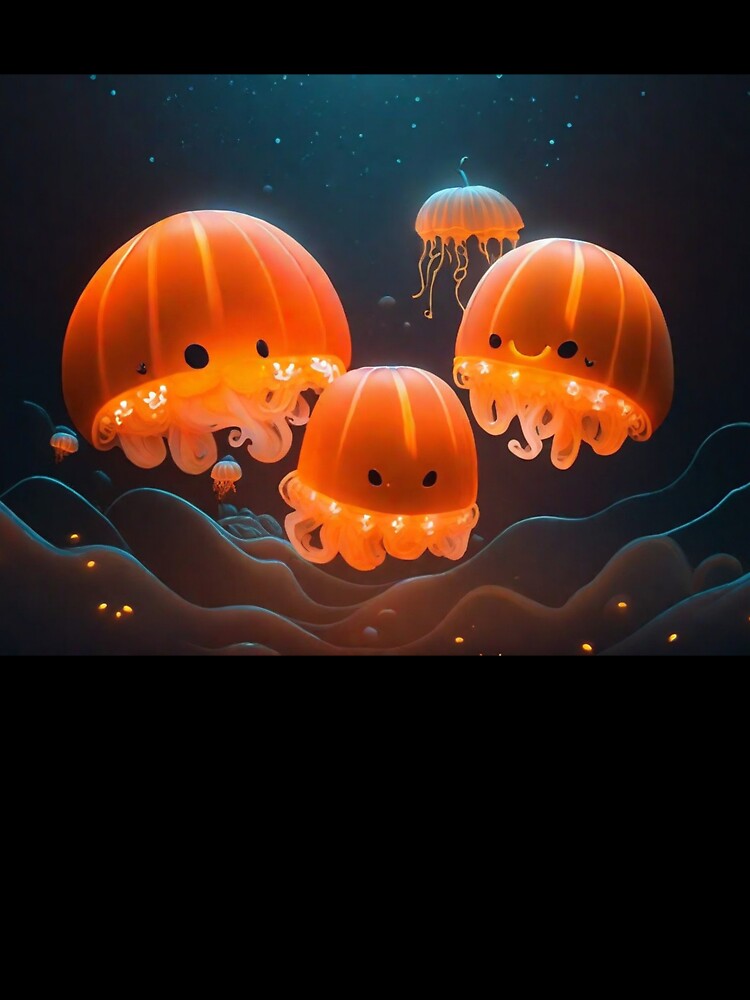 Fintastic Halloween Sea Creatures - Spooky and Sweet Ocean Animal Designs by blue-planet-art