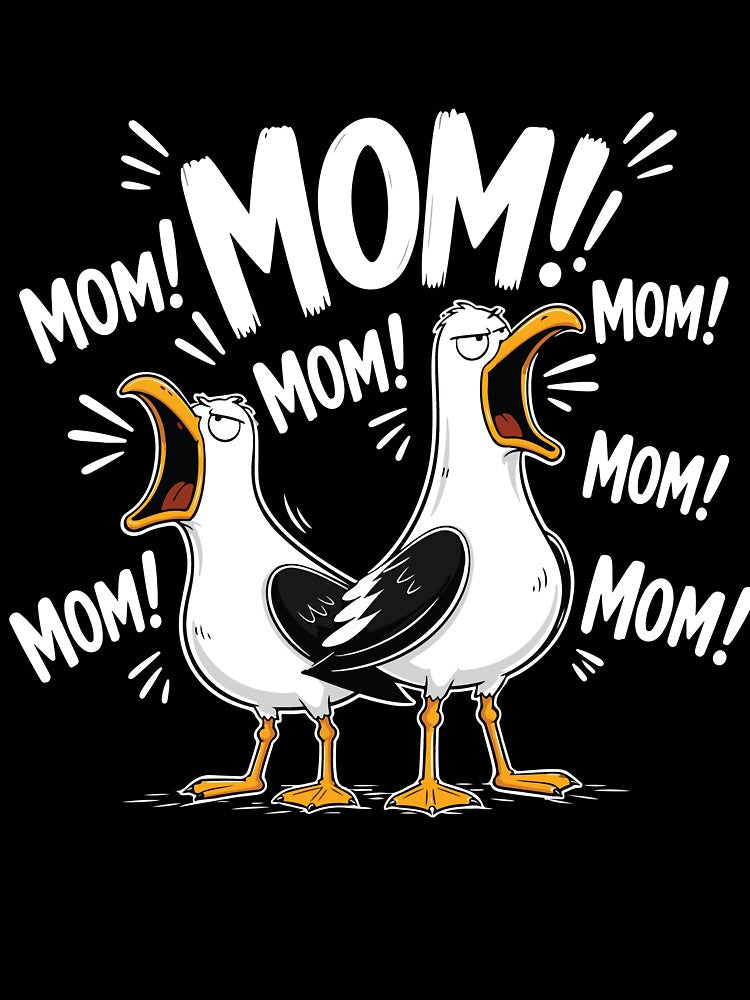 Funny Mom Seagull Mama Shirt Moms Be Like MOM MOM MOM Mothers Day Gift by kiralynstration