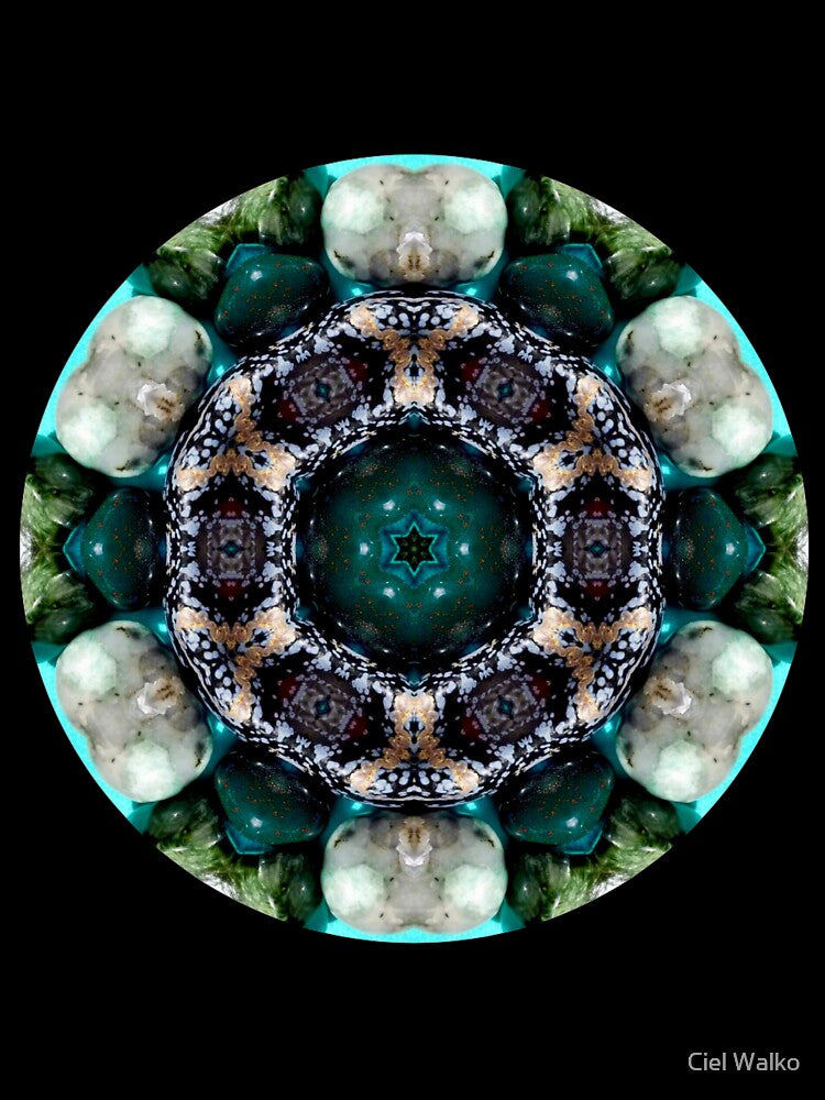 Rosaleah-Emerald Goddess: bloodstone, emerald, seraphinite, snowflake obsidian, opal, K-2 by Ciel Walko