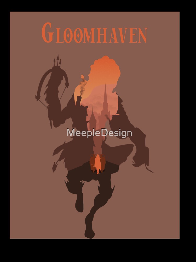 Gloomhaven Tinkerer - Minimalist Silhouette Poster Style - Board Game Art by MeepleDesign