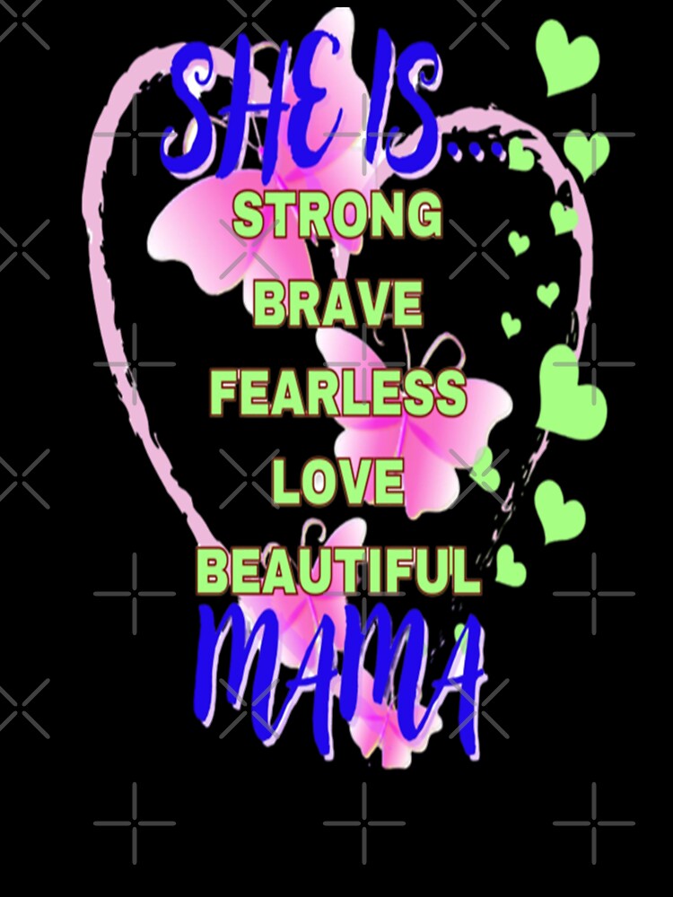 She is Mama, Bohemian Mothersday Stepmom Mothersday, Super Mom Super Wife Mothersday by Adri Barnard
