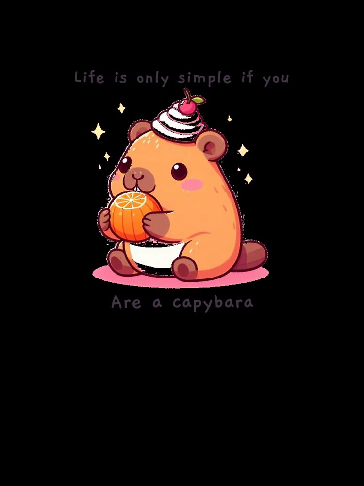 Life is only simple if you are a capybara by KonichiwaCutie