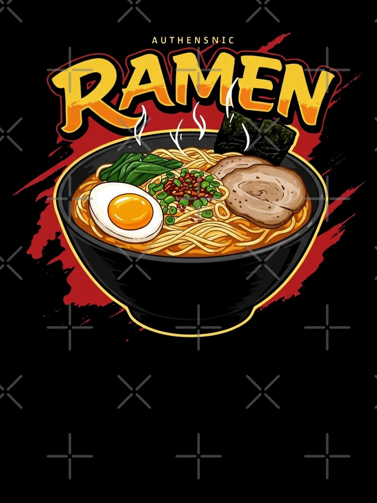 ramen noodles eating style emoji tshirt by anandsiva2703