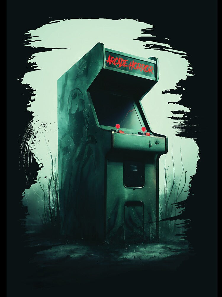 Arcade Horror | Retro Horror Arcade Machine Wall Art by ArtDigCont