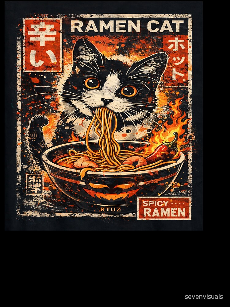 Ramen Noodles Cat by sevenvisuals