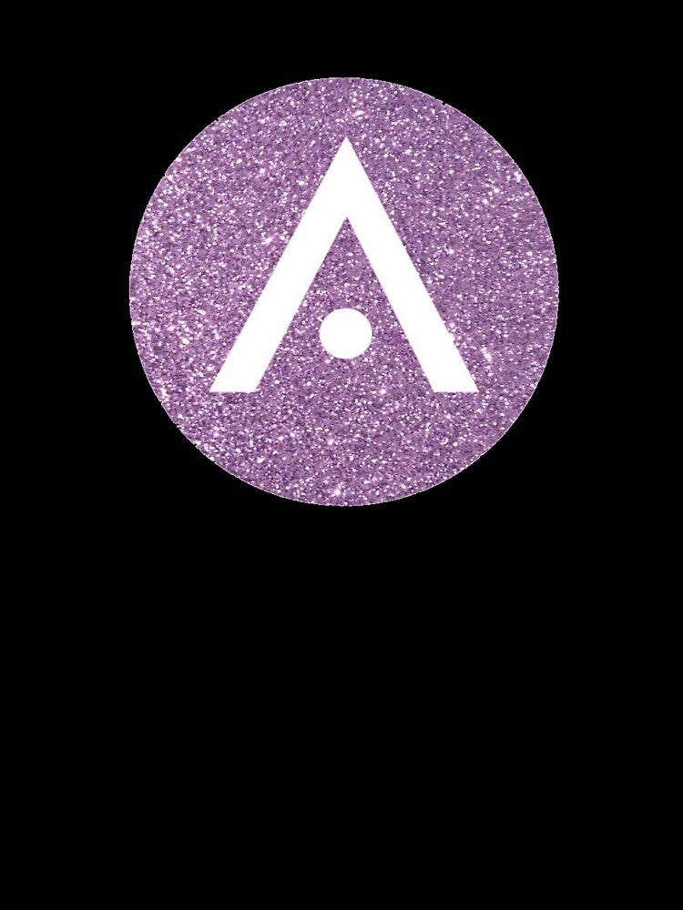 Purple Glitter Aveda Logo by Dalaura