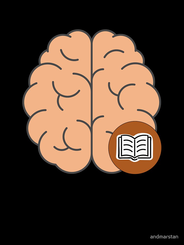 Brain Loves Books (Orange) by andmarstan