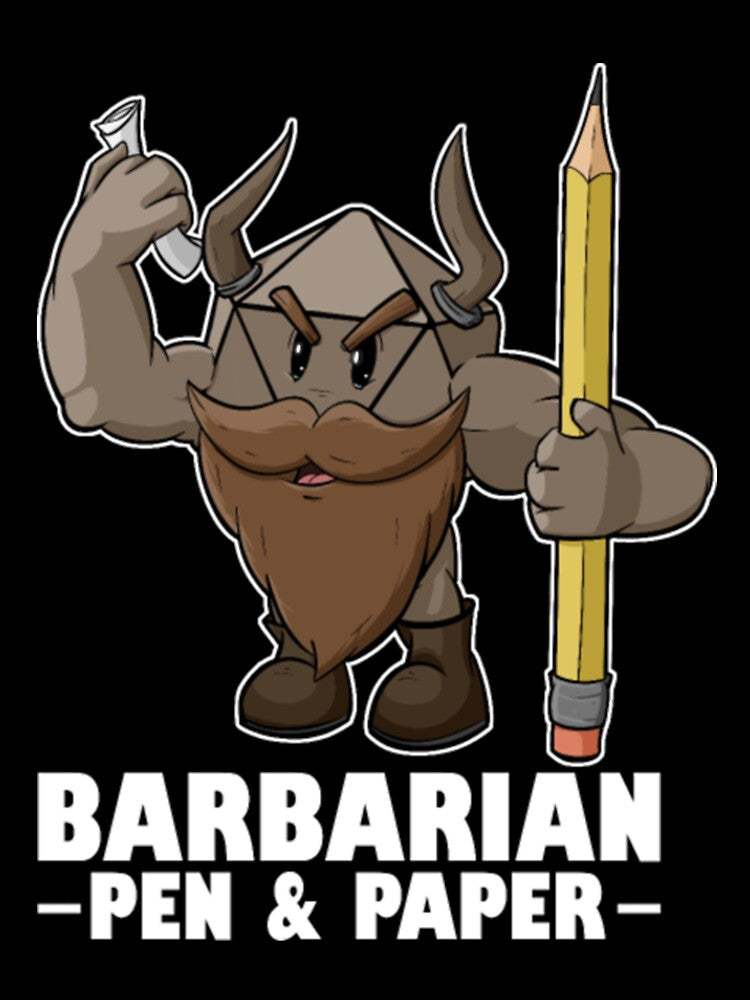 Barbarian Class Pen and Paper DnD Tabletop Gift by AntonioFrio