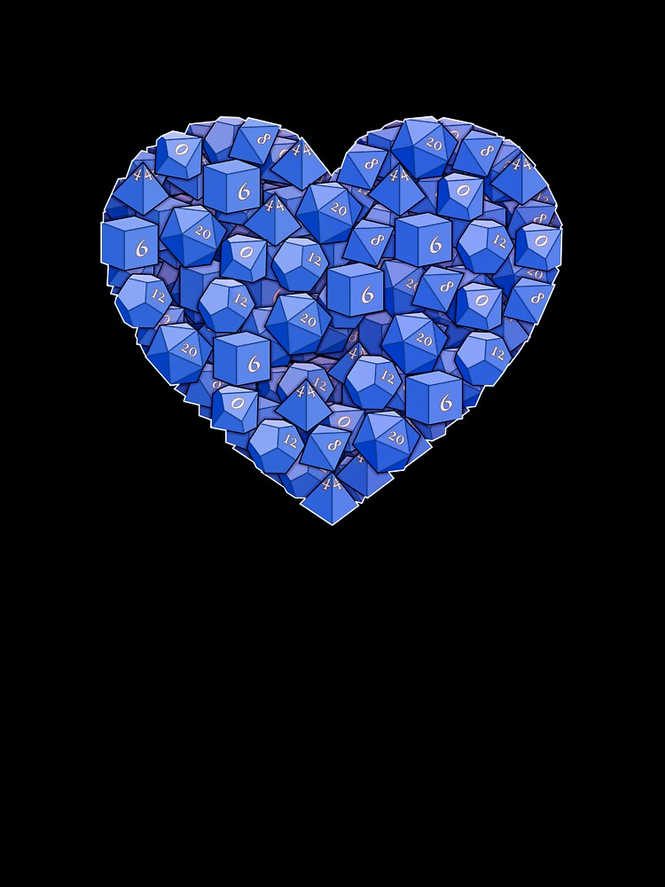 Dice Heart - Blue by -Solarly-