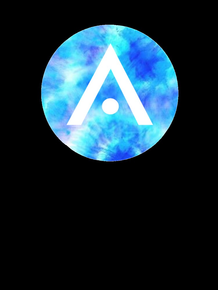 Light Blue Tie Dye Aveda Logo by Dalaura